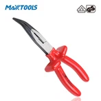 VDE sulenktos nosies replės su panardinamąja rankena